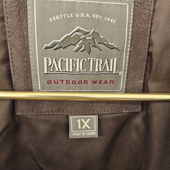 NWT - Pacific Trail Dark Brown Suede Jacket - Size 1X - Picture 8 of 9